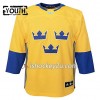Sverige Trøje Blank 2016 World Cup Børn Gul Premier Sverige Trøje Blank 2016 World Cup Børn Gul Premier